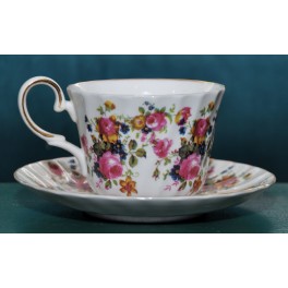Royal Patrician Assorted Flowers Cup/Saucer