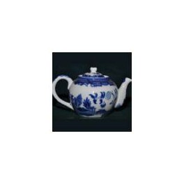 Ceramic Blue Willow Tea Pot Six Cup