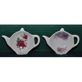 Rose Pattern Fine Bone China Teabag Caddy
