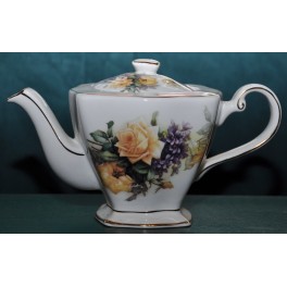 Yellow Rose Tea Pot
