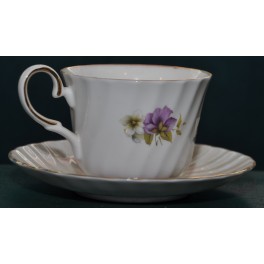 Pansy (Side View) Tea Cup And Saucer 
